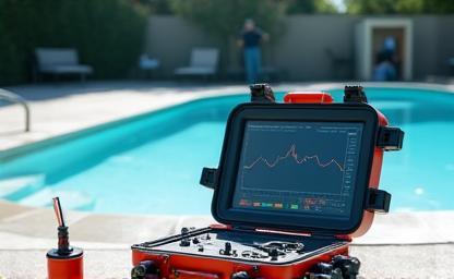 Pool leak detection equipment
